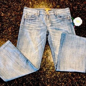 Arden B jeans denim pants washed wide leg bottoms women size 10 or 32 designer